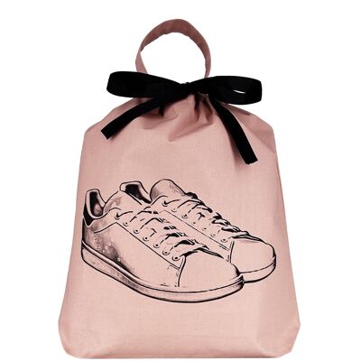Sac à chaussures pour baskets de tennis, rose/blush