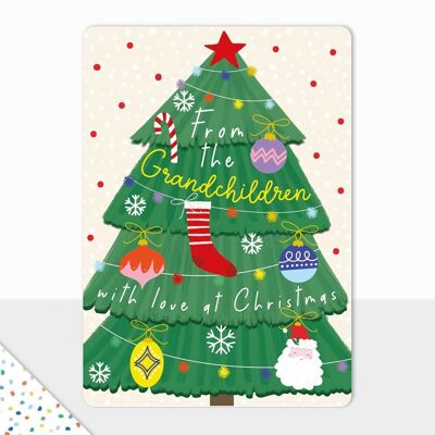 Tarjeta de Navidad - Colección Goodies - De los nietos en Navidad