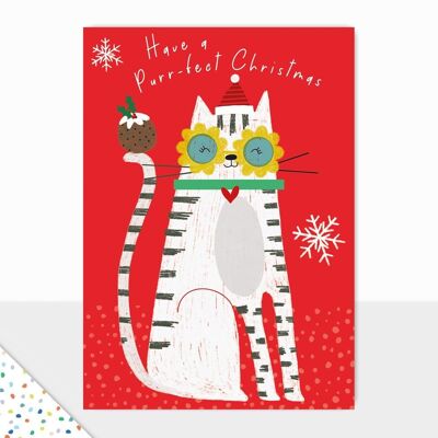 Cartolina di Natale - Collezione Goodies - Amante dei gatti