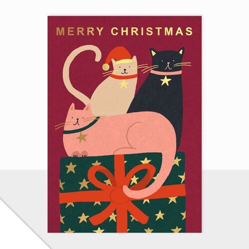 Christmas Card - Spectrum Collection - Merry Christmas - Cats