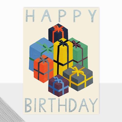 Honcho Collection - Happy Birthday-Karte - Geschenkbox - Zeitgenössisch für Herren - Maskulin
