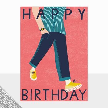 Honcho Collection - Carte Joyeux Anniversaire - Swagger - Homme Contemporain - Masculin