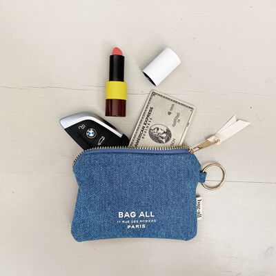 Mini Trinket Pouch, Denim