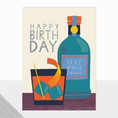 Honcho Collection - Happy Birthday Card - Vintage - Contemporary Mens - Masculine