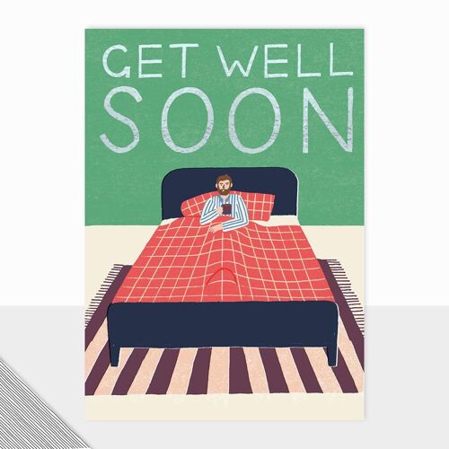 Honcho Collection - Get Well Soon Card - Bed - Contemporary Mens - Masculine