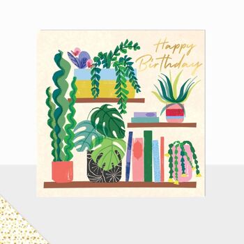 Aurora Collection - Carte de vœux de luxe - Carte de joyeux anniversaire - Verre de livre