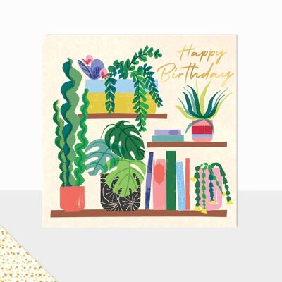 Colección Aurora - Tarjeta de felicitación de lujo - Tarjeta de feliz cumpleaños - Vidrio de libro