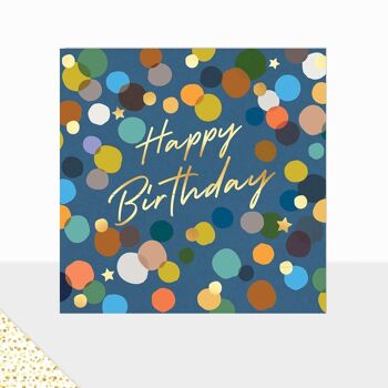 Aurora Collection - Carte de vœux de luxe - Carte joyeux anniversaire - Confettis