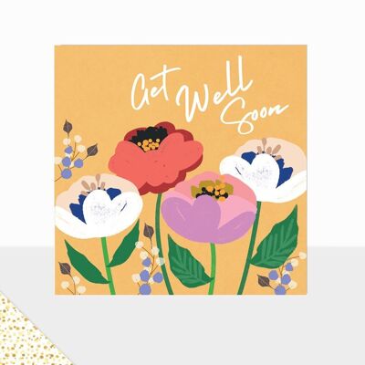 Aurora Collection - Luxury Greetings Card - Get Well Soon Card - Floral