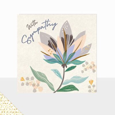 Aurora Collection - Luxury Greetings Card - With Sympathy Card - Floral
