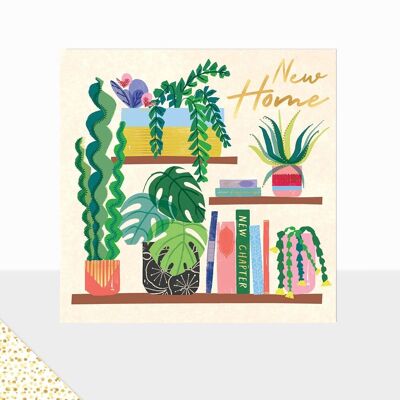 Aurora Collection – Luxuriöse Grußkarte – Karte zum neuen Zuhause – Zimmerpflanze