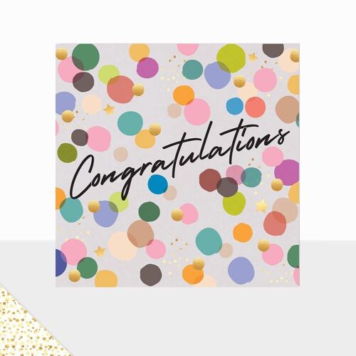 Aurora Collection - Luxury Greetings Card - Congratulations Card - Confetti