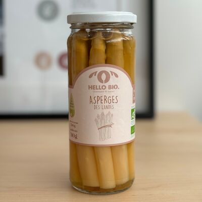 Canned medium white organic asparagus - 290g
