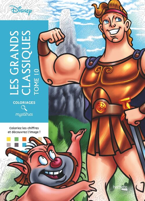 LIVRE DE COLORIAGES - Coloriages mystères Disney - Les Grands classiques Tome 10