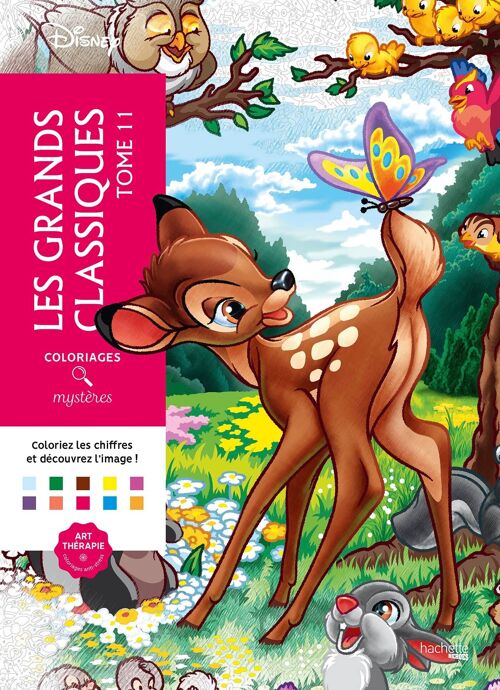 LIVRE DE COLORIAGES - Coloriages mystères Disney - Les Grands classiques Tome 11