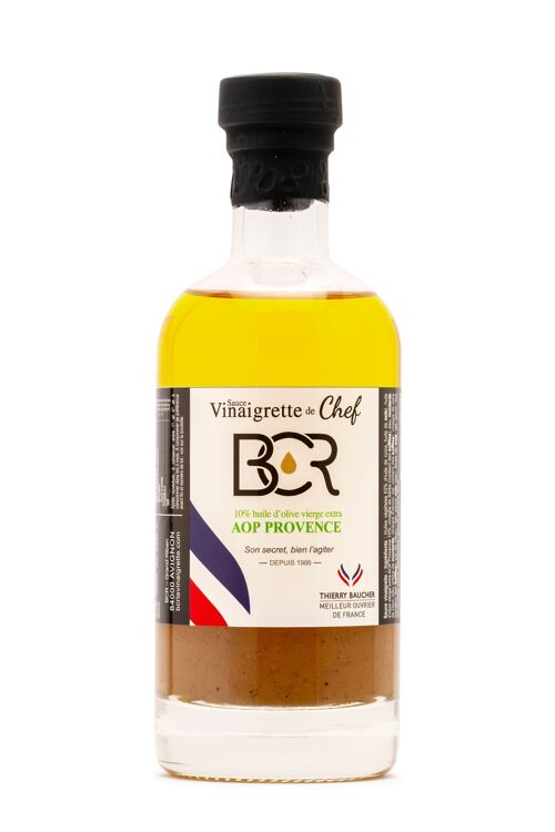 Vinaigrette Flacon verre 230 ml Huile Olive AOP Provence