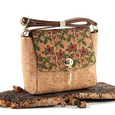 [ CH54-1 ] Natural cork lady bag with adjustable long strap