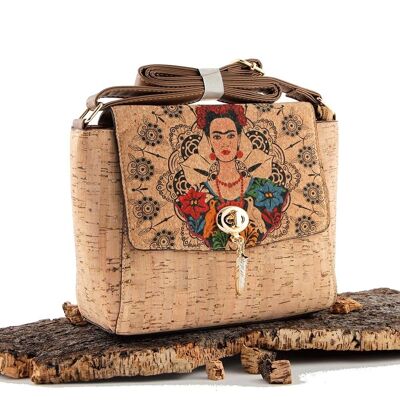 [ CH54-4 ] Natural cork lady bag with adjustable long strap