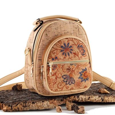 [ CH33-1 ] Natural cork backpack + crossbody bag