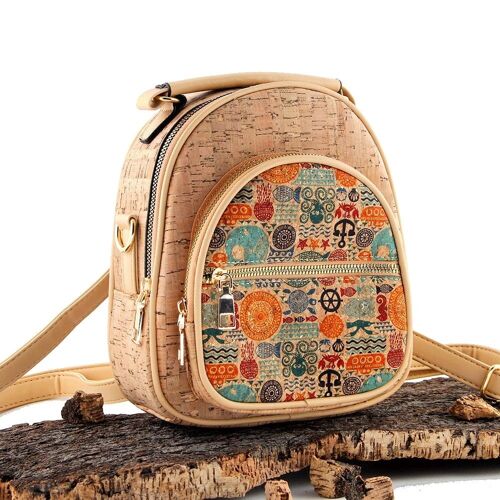 [ CH33-3 ] Natural cork backpack + crossbody bag