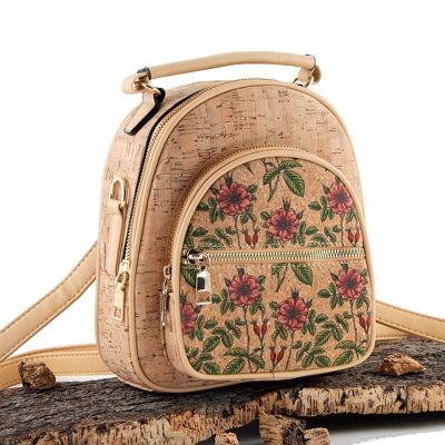 [ CH33-4 ] Natural cork backpack + crossbody bag