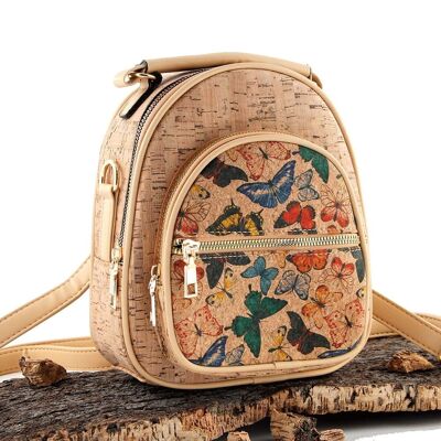 [ CH33-5 ] Natural cork backpack + crossbody bag