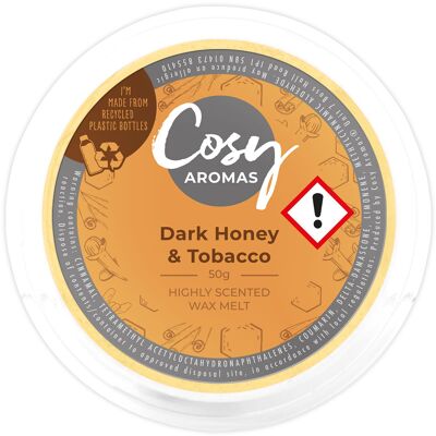 Miel oscura y tabaco (50 g de cera derretida)