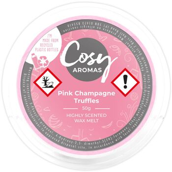 Truffes au champagne rose (50 g de cire fondue) 1