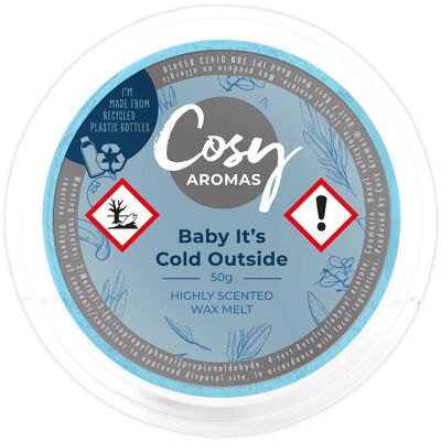 Bebé, hace frío afuera (50 g de cera derretida)