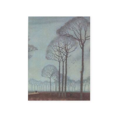 Softcover art sketchbook, Jan Mankes, Row of trees