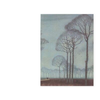Carnet de croquis à couverture souple, Jan Mankes, Rangée d'arbres