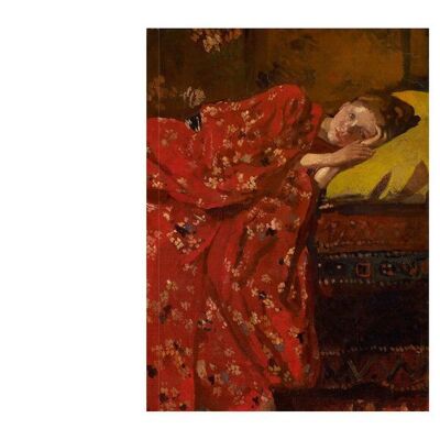 Carnet de croquis d'art à couverture souple, Breitner, Fille en kimono rouge