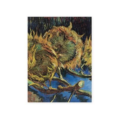 Cuaderno de bocetos de arte de tapa blanda, Cuatro girasoles que se han convertido en semillas, Vincent van Gogh