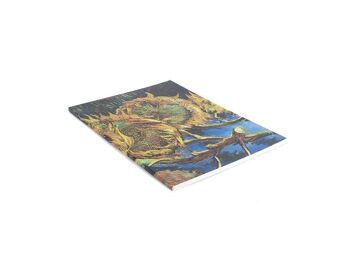 Carnet de croquis à couverture souple, Quatre tournesols en graines, Vincent van Gogh 3