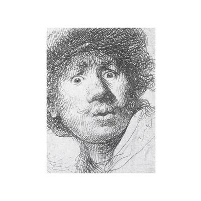 Cuaderno de bocetos de tapa blanda, Rembrandt, Cara curiosa