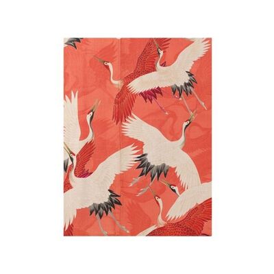 Softcover art sketchbook, White and red cranes