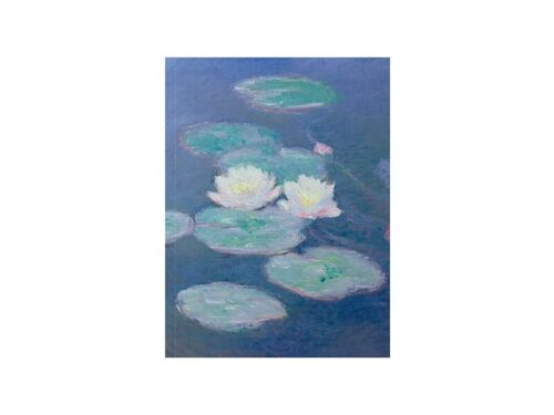 Softcover art sketchbook, Monet, Waterlelies in evening light