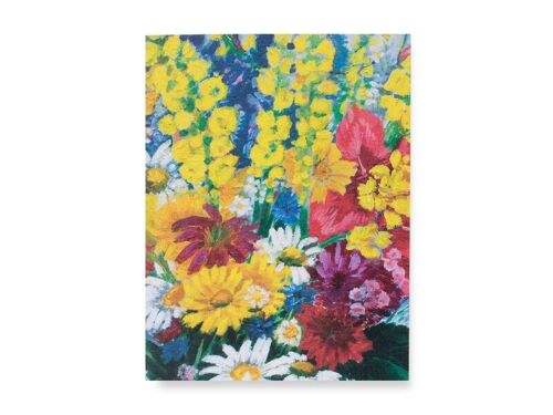 Softcover art sketchbook, Charley Toorop, Vase with flowers against wall
