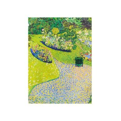 Softcover art sketchbook, Garden in Auvers, Vincent van Gogh