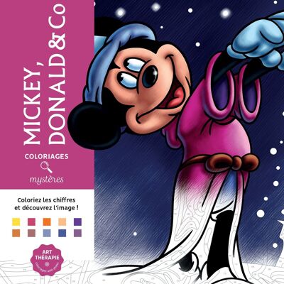 LIBRO PARA COLOREAR - Dibujos para colorear misteriosos de Disney - Mickey, Donald & Co