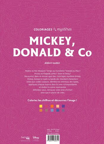 LIVRE DE COLORIAGES - Coloriages mystères Disney - Mickey, Donald & Co 2