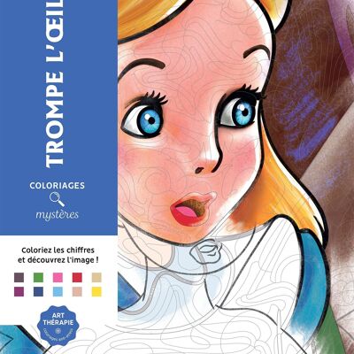 LIBRO PARA COLOREAR - Dibujos para colorear de misterio de Disney - Trompe l'oeil