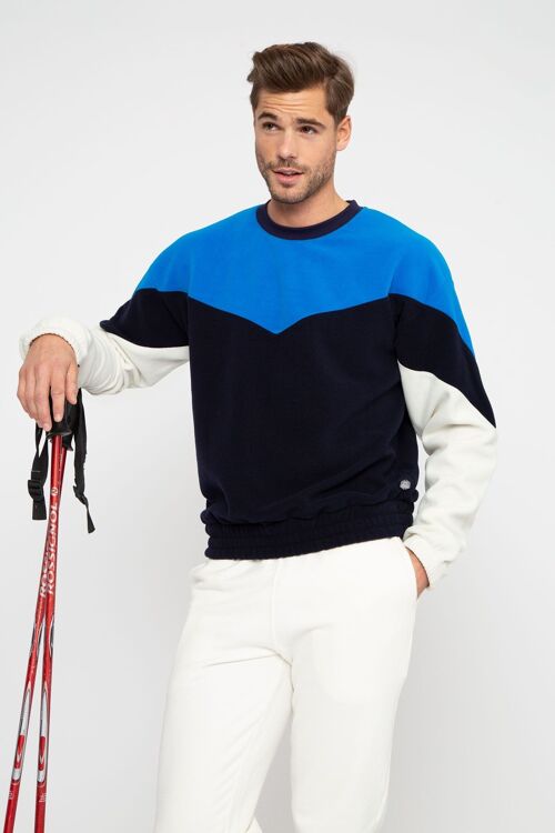 Blue French Disorder Joan polar fleece sweaters for men