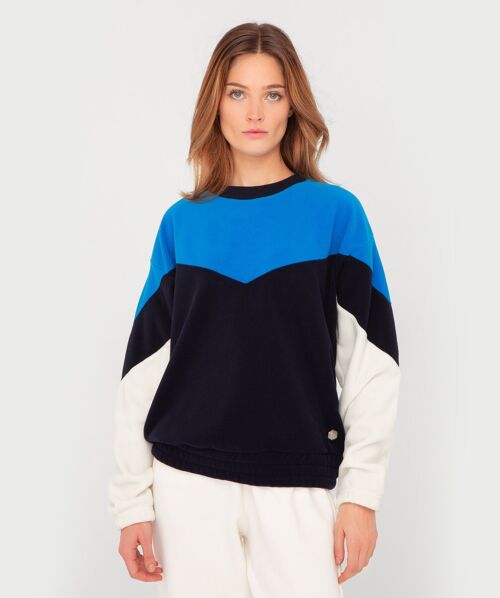 Blue French Disorder Joan polar fleece sweaters for women