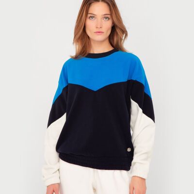 Blue French Disorder Joan polar fleece sweaters for women