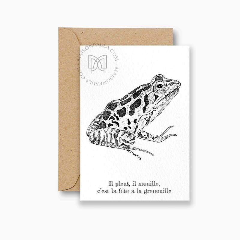 Carta postale Grenouille