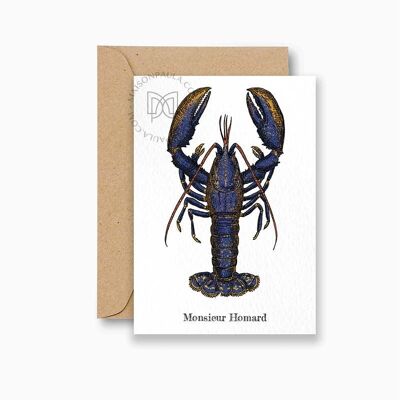 Postkarte Monsieur Homard