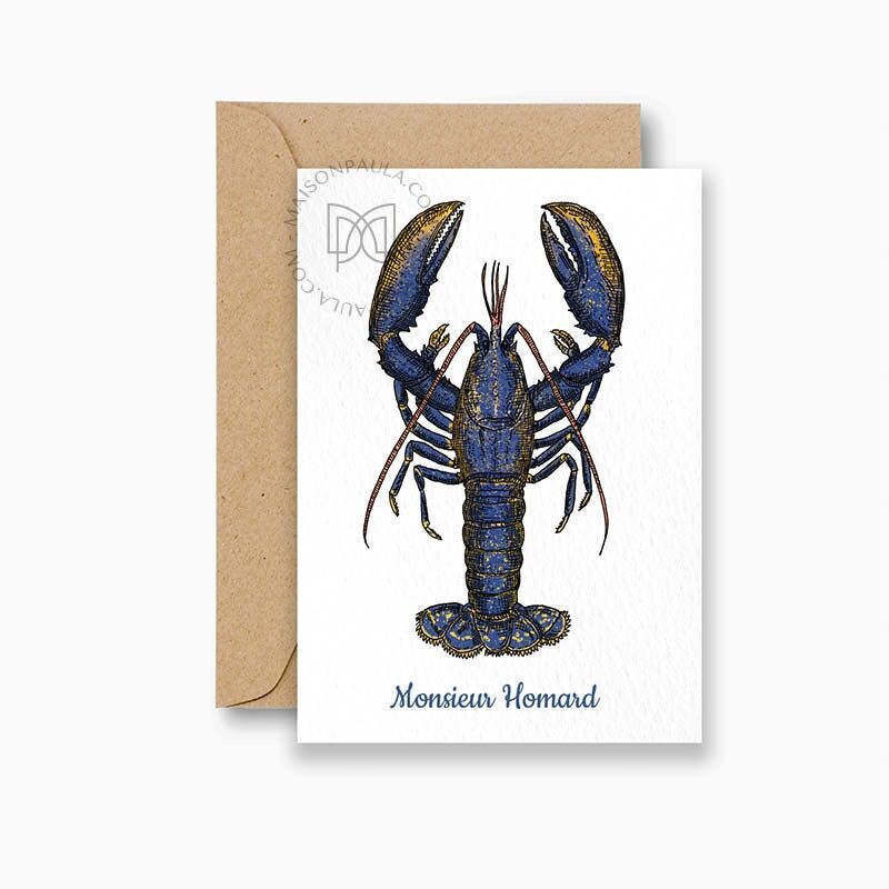Carta postale signor Homard