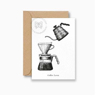 Tarjeta postal del café V60