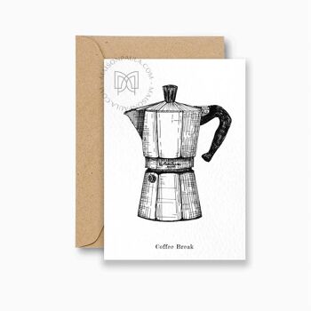 Carte postale Cafetière Moka